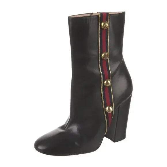 ❤️Gucci Interlocking G Logo Leather Boots❤️ - Picture 2 of 5